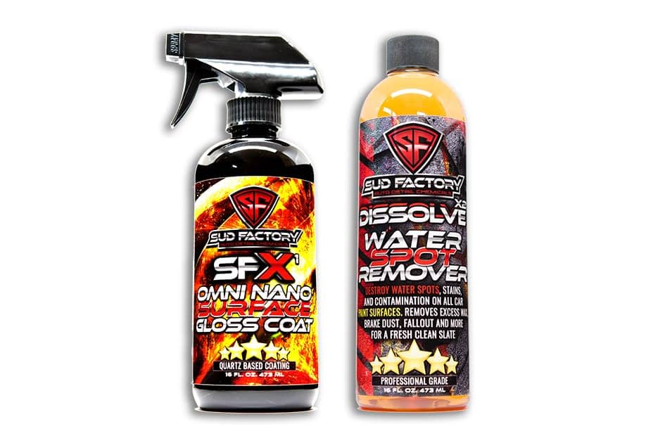 sud factory paint water spot removal and protection bundle 2